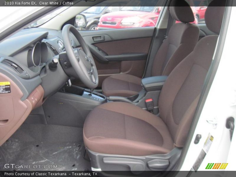 Clear White / Coffee 2010 Kia Forte EX