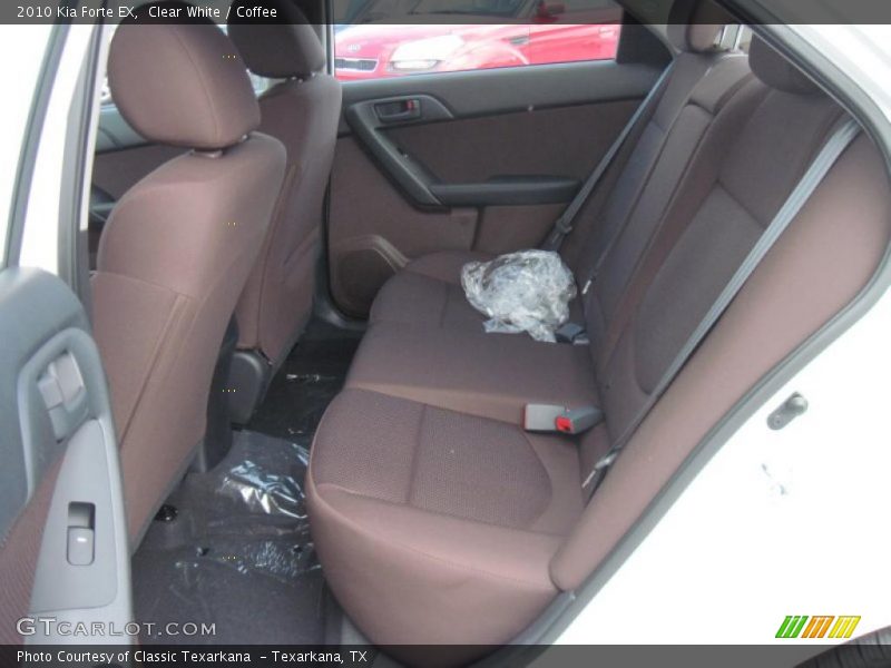 Clear White / Coffee 2010 Kia Forte EX