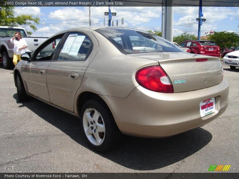 Light Almond Pearl Metallic / Dark Slate Gray 2002 Dodge Neon SE