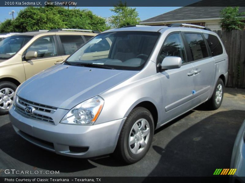Clear Silver / Gray 2010 Kia Sedona LX