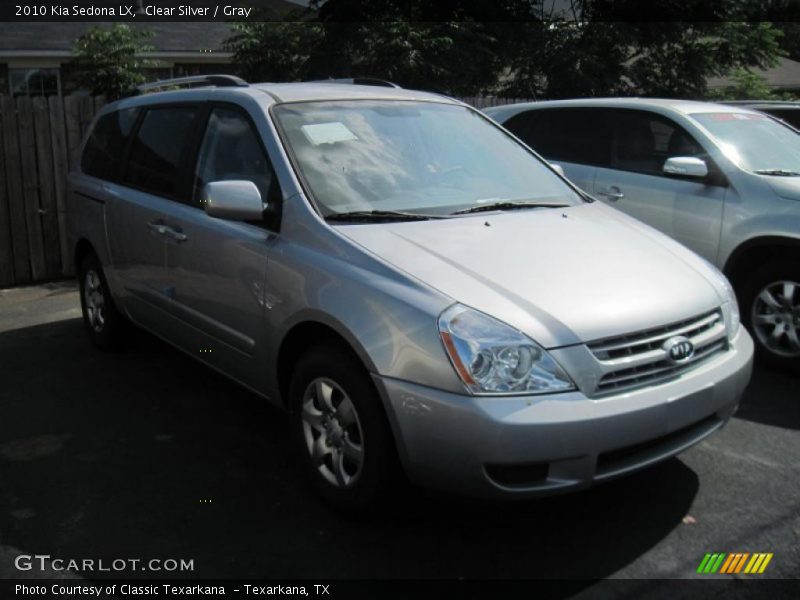 Clear Silver / Gray 2010 Kia Sedona LX