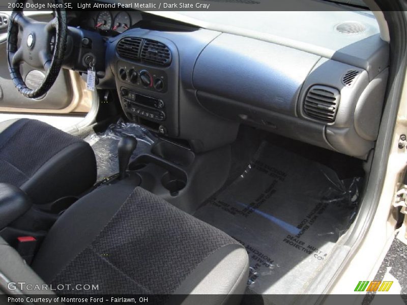 Light Almond Pearl Metallic / Dark Slate Gray 2002 Dodge Neon SE