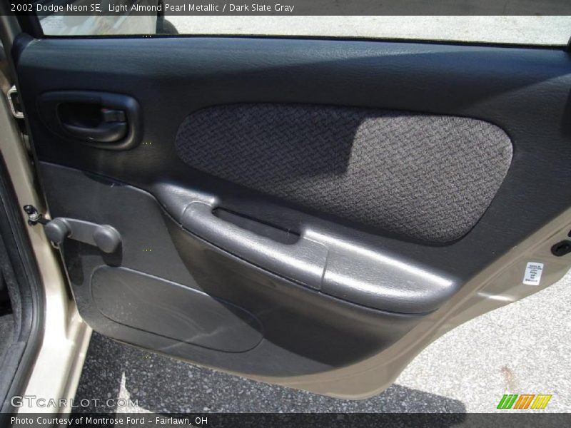 Light Almond Pearl Metallic / Dark Slate Gray 2002 Dodge Neon SE