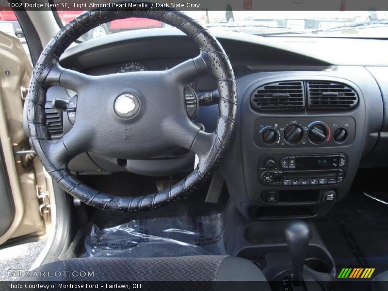 Light Almond Pearl Metallic / Dark Slate Gray 2002 Dodge Neon SE