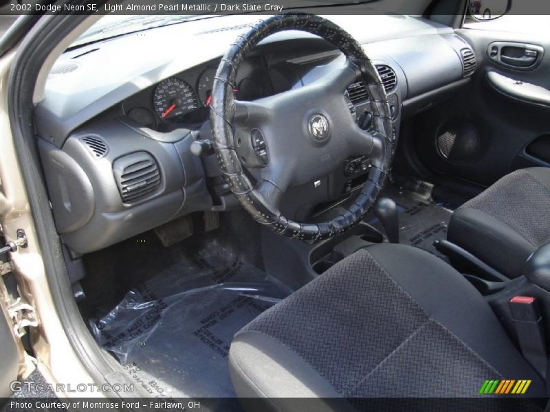 Light Almond Pearl Metallic / Dark Slate Gray 2002 Dodge Neon SE