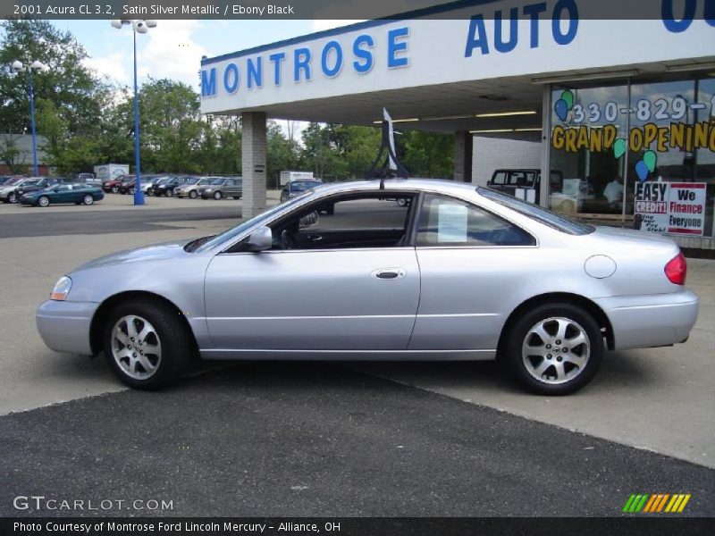 Satin Silver Metallic / Ebony Black 2001 Acura CL 3.2