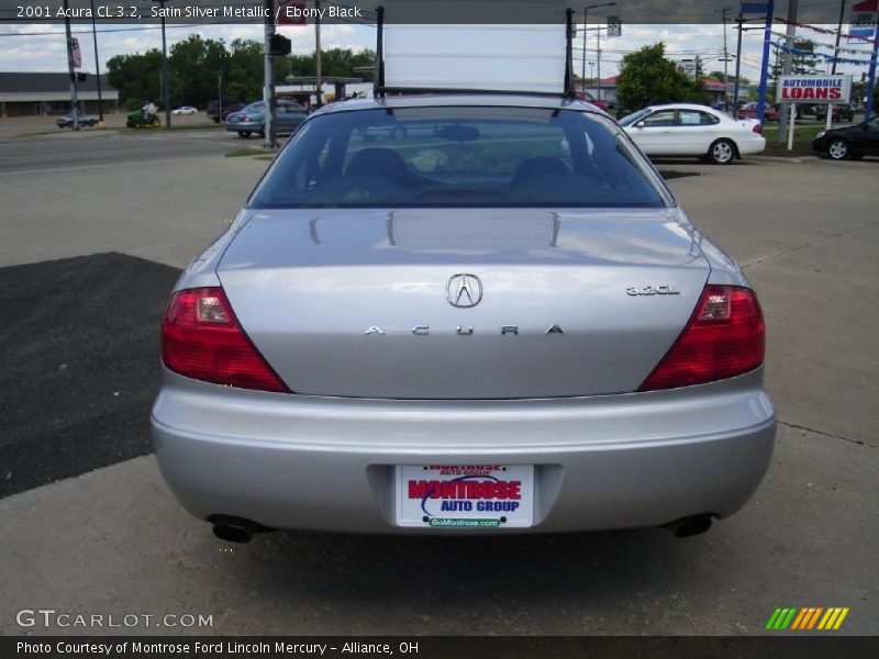 Satin Silver Metallic / Ebony Black 2001 Acura CL 3.2