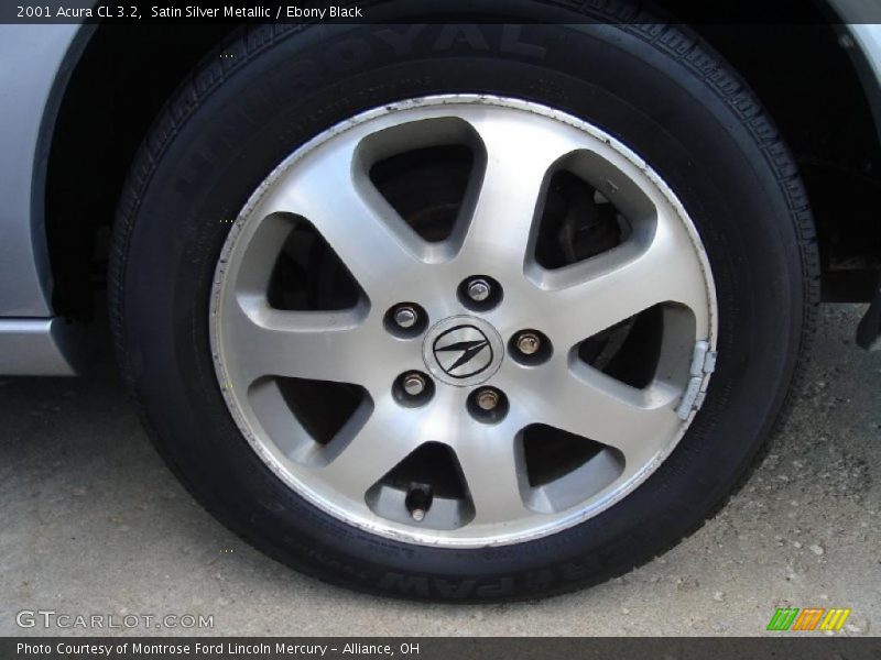 Satin Silver Metallic / Ebony Black 2001 Acura CL 3.2