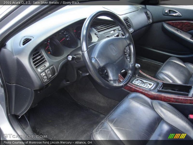 Satin Silver Metallic / Ebony Black 2001 Acura CL 3.2