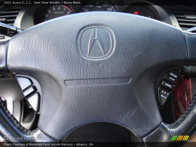 Satin Silver Metallic / Ebony Black 2001 Acura CL 3.2