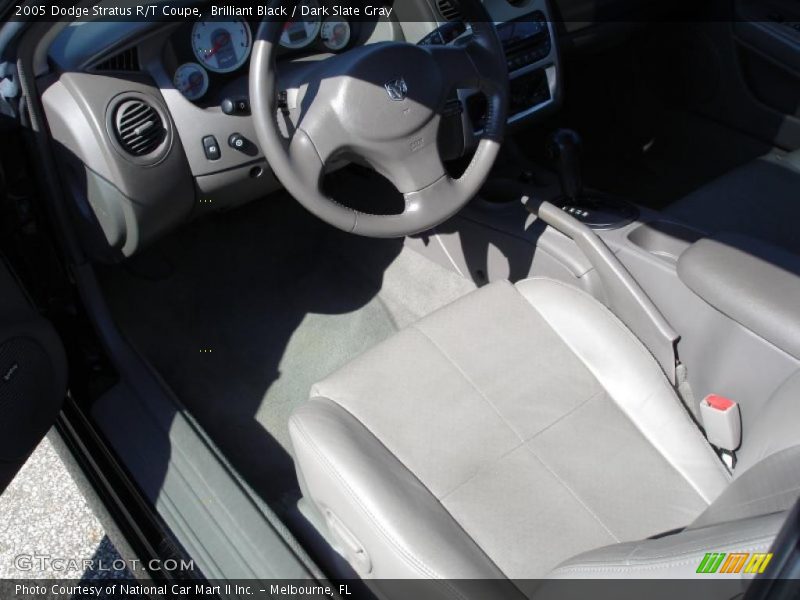 Brilliant Black / Dark Slate Gray 2005 Dodge Stratus R/T Coupe