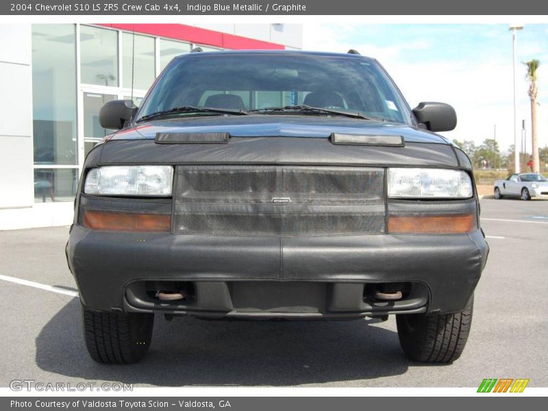 Indigo Blue Metallic / Graphite 2004 Chevrolet S10 LS ZR5 Crew Cab 4x4