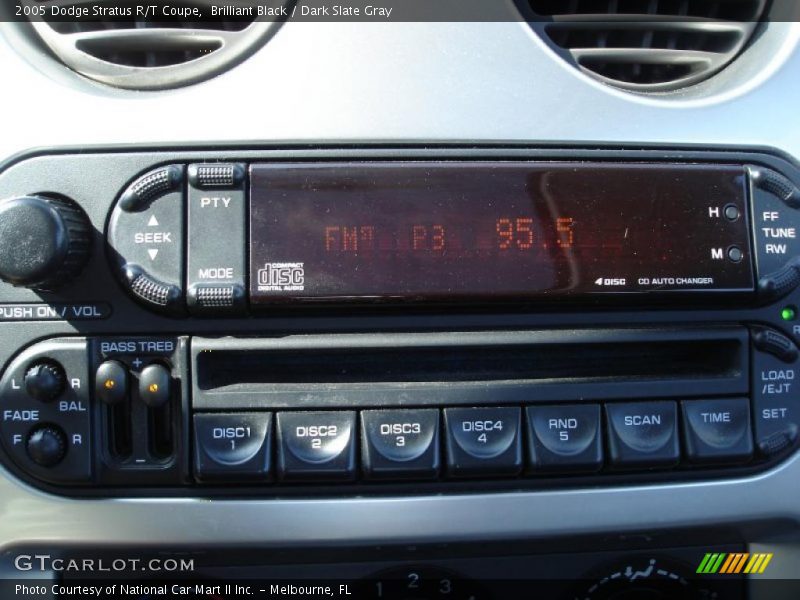 Brilliant Black / Dark Slate Gray 2005 Dodge Stratus R/T Coupe