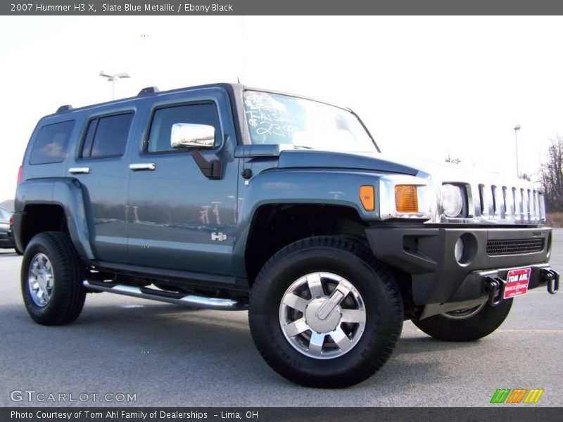 Slate Blue Metallic / Ebony Black 2007 Hummer H3 X