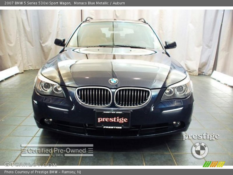 Monaco Blue Metallic / Auburn 2007 BMW 5 Series 530xi Sport Wagon