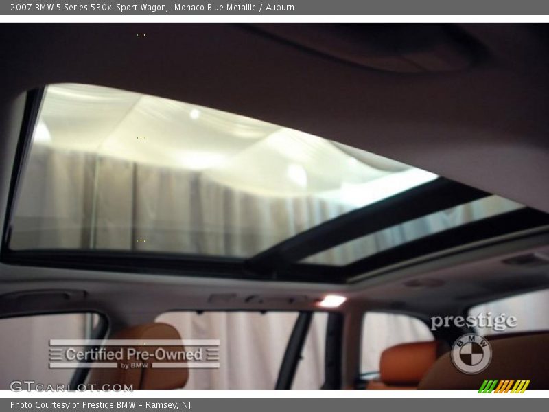 Monaco Blue Metallic / Auburn 2007 BMW 5 Series 530xi Sport Wagon