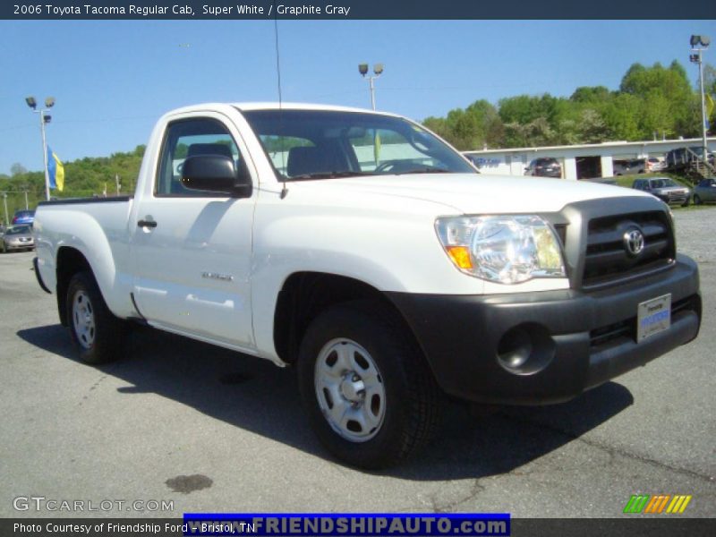 Super White / Graphite Gray 2006 Toyota Tacoma Regular Cab