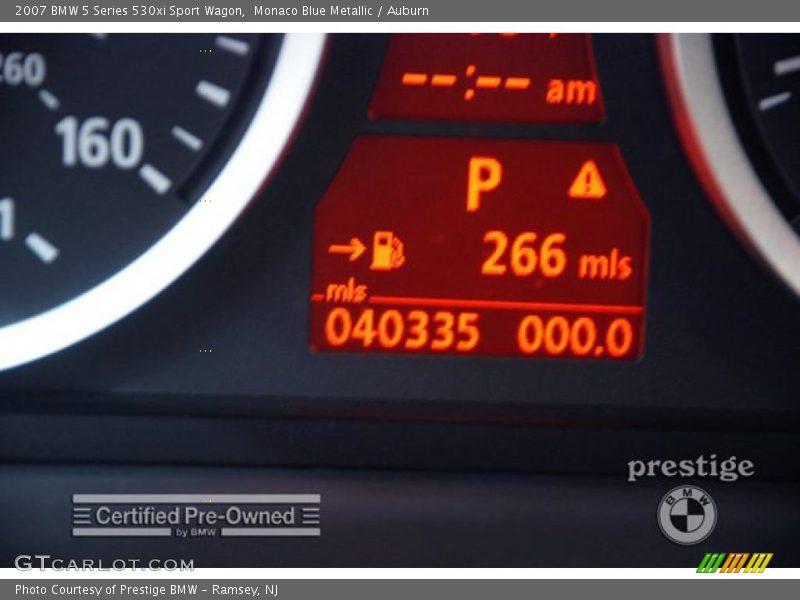 Monaco Blue Metallic / Auburn 2007 BMW 5 Series 530xi Sport Wagon