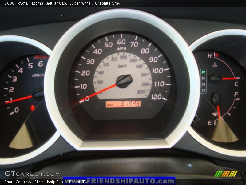 Super White / Graphite Gray 2006 Toyota Tacoma Regular Cab