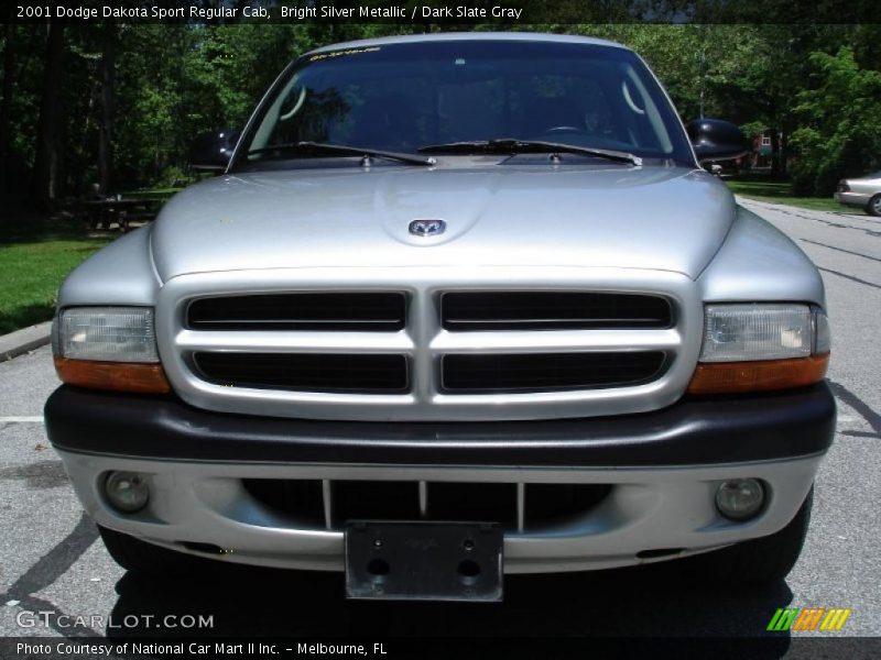 Bright Silver Metallic / Dark Slate Gray 2001 Dodge Dakota Sport Regular Cab
