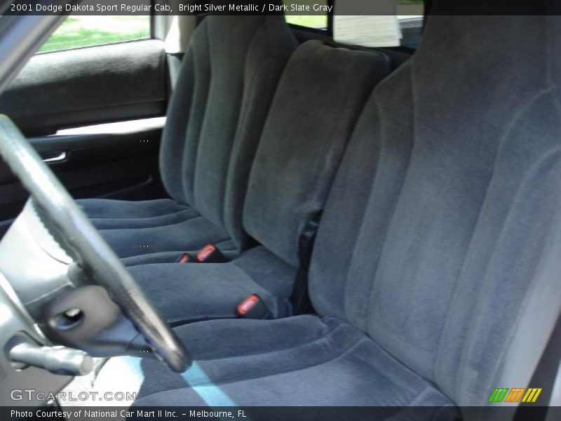 Bright Silver Metallic / Dark Slate Gray 2001 Dodge Dakota Sport Regular Cab