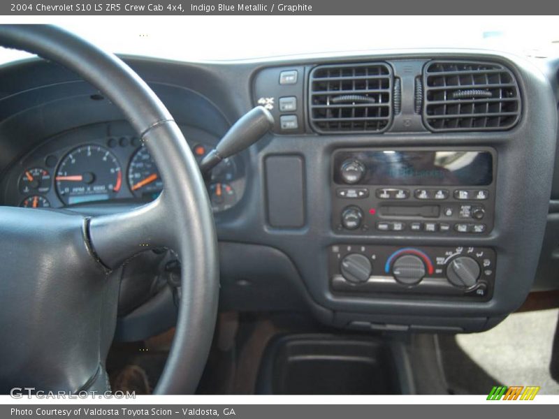 Indigo Blue Metallic / Graphite 2004 Chevrolet S10 LS ZR5 Crew Cab 4x4