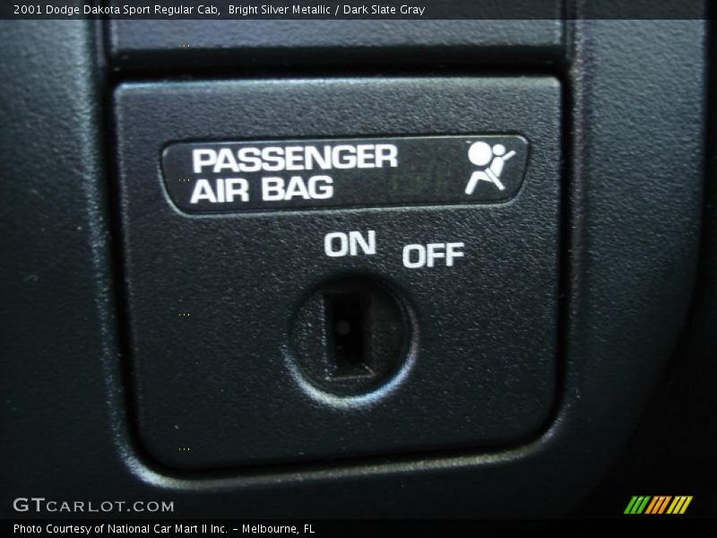 Bright Silver Metallic / Dark Slate Gray 2001 Dodge Dakota Sport Regular Cab