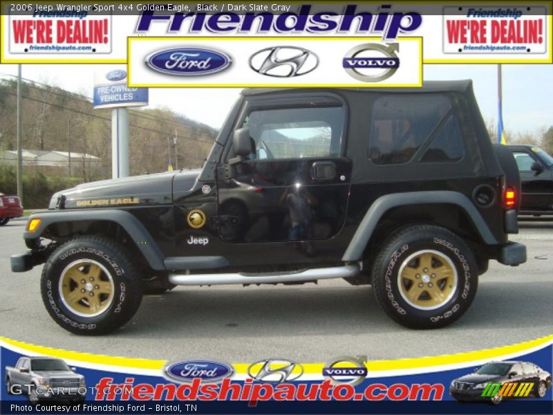 Black / Dark Slate Gray 2006 Jeep Wrangler Sport 4x4 Golden Eagle