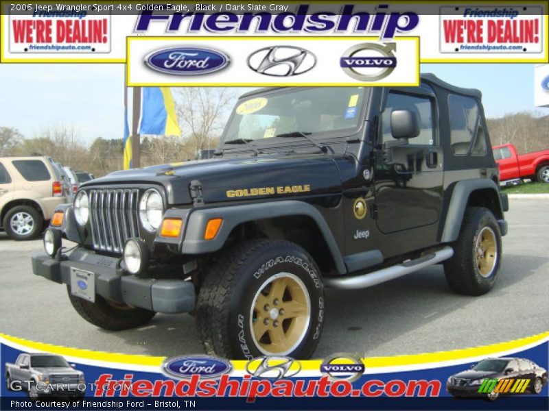 Black / Dark Slate Gray 2006 Jeep Wrangler Sport 4x4 Golden Eagle