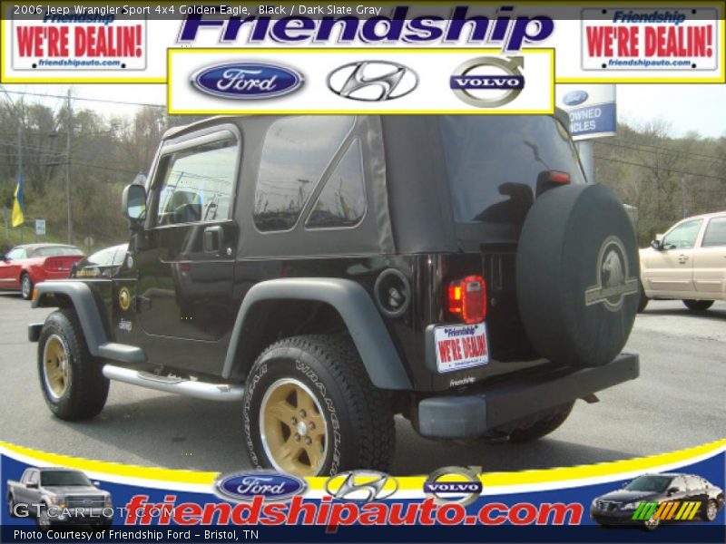 Black / Dark Slate Gray 2006 Jeep Wrangler Sport 4x4 Golden Eagle