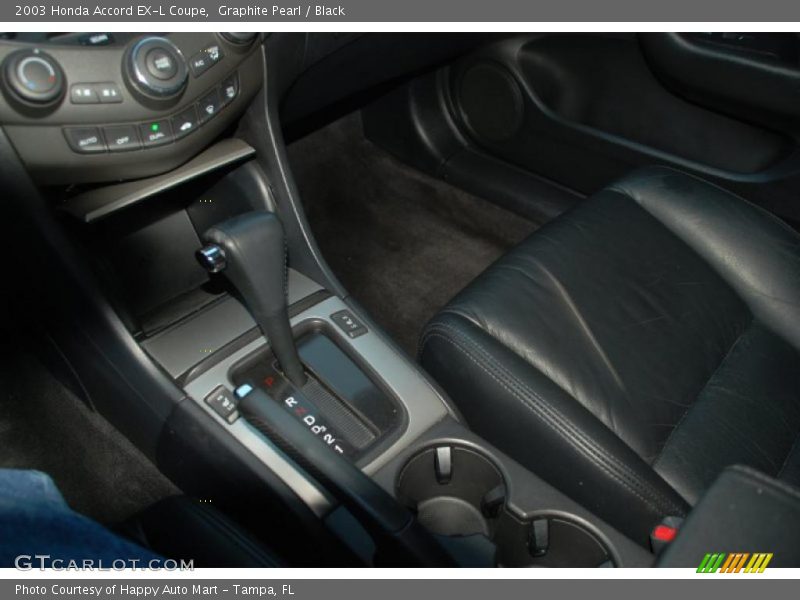 Graphite Pearl / Black 2003 Honda Accord EX-L Coupe