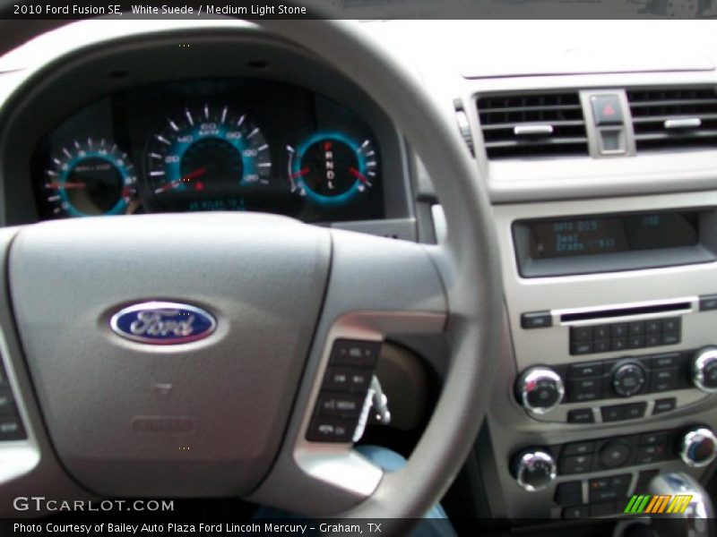 White Suede / Medium Light Stone 2010 Ford Fusion SE