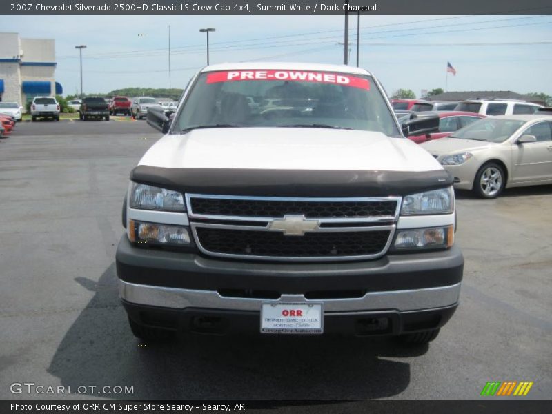 Summit White / Dark Charcoal 2007 Chevrolet Silverado 2500HD Classic LS Crew Cab 4x4