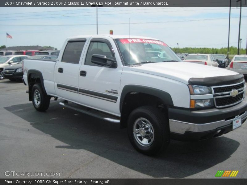 Summit White / Dark Charcoal 2007 Chevrolet Silverado 2500HD Classic LS Crew Cab 4x4