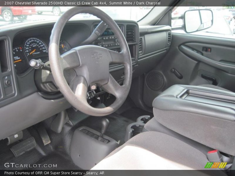 Summit White / Dark Charcoal 2007 Chevrolet Silverado 2500HD Classic LS Crew Cab 4x4