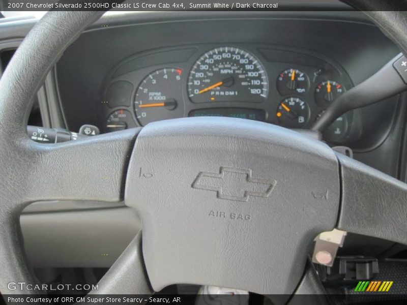 Summit White / Dark Charcoal 2007 Chevrolet Silverado 2500HD Classic LS Crew Cab 4x4