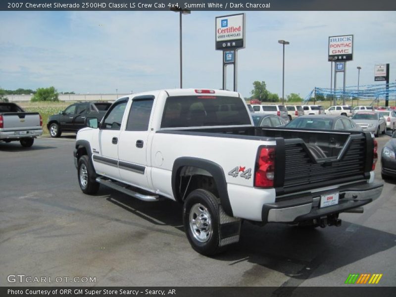 Summit White / Dark Charcoal 2007 Chevrolet Silverado 2500HD Classic LS Crew Cab 4x4