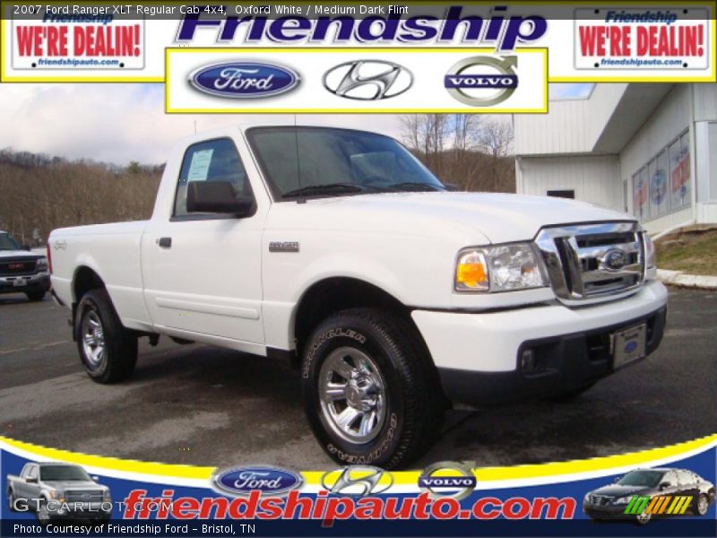 Oxford White / Medium Dark Flint 2007 Ford Ranger XLT Regular Cab 4x4