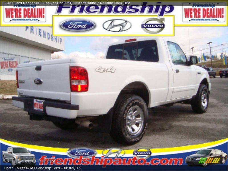 Oxford White / Medium Dark Flint 2007 Ford Ranger XLT Regular Cab 4x4
