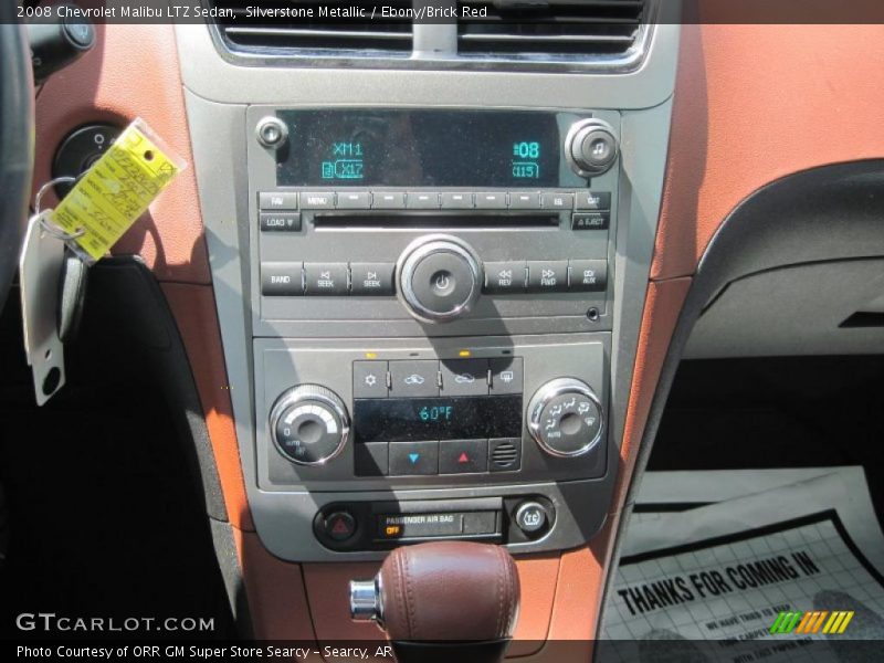 Silverstone Metallic / Ebony/Brick Red 2008 Chevrolet Malibu LTZ Sedan