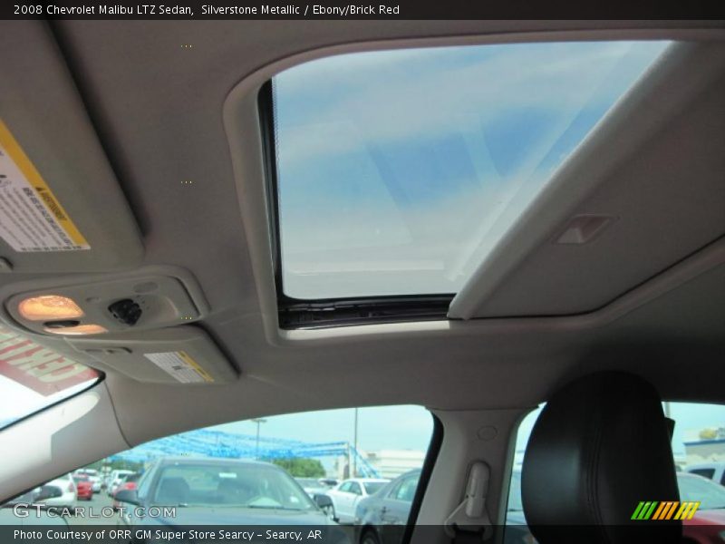 Silverstone Metallic / Ebony/Brick Red 2008 Chevrolet Malibu LTZ Sedan