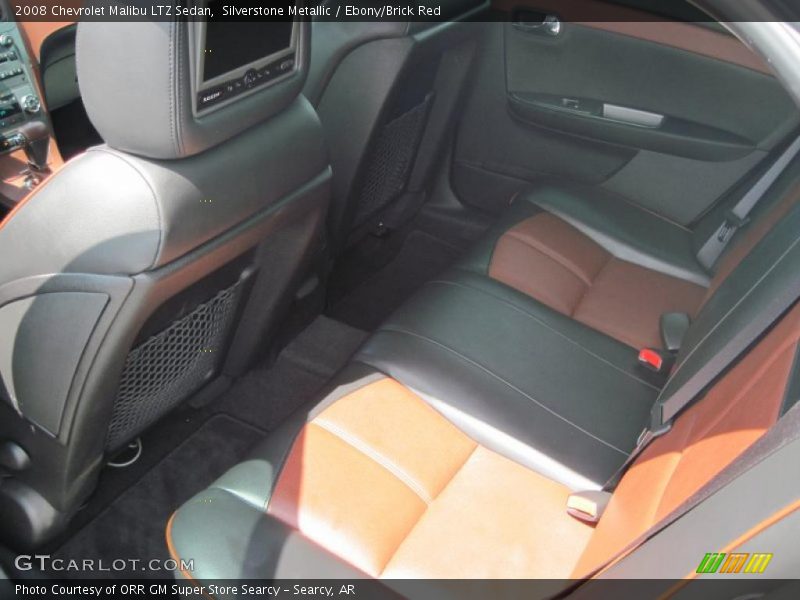 Silverstone Metallic / Ebony/Brick Red 2008 Chevrolet Malibu LTZ Sedan