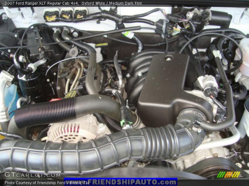 Oxford White / Medium Dark Flint 2007 Ford Ranger XLT Regular Cab 4x4