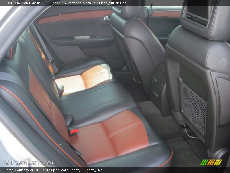 Silverstone Metallic / Ebony/Brick Red 2008 Chevrolet Malibu LTZ Sedan