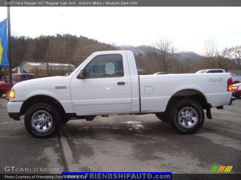 Oxford White / Medium Dark Flint 2007 Ford Ranger XLT Regular Cab 4x4