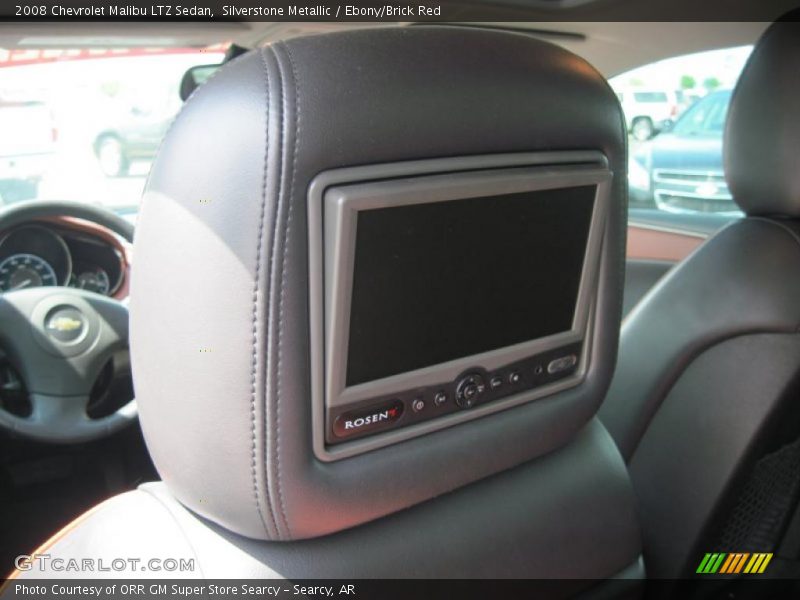 Silverstone Metallic / Ebony/Brick Red 2008 Chevrolet Malibu LTZ Sedan