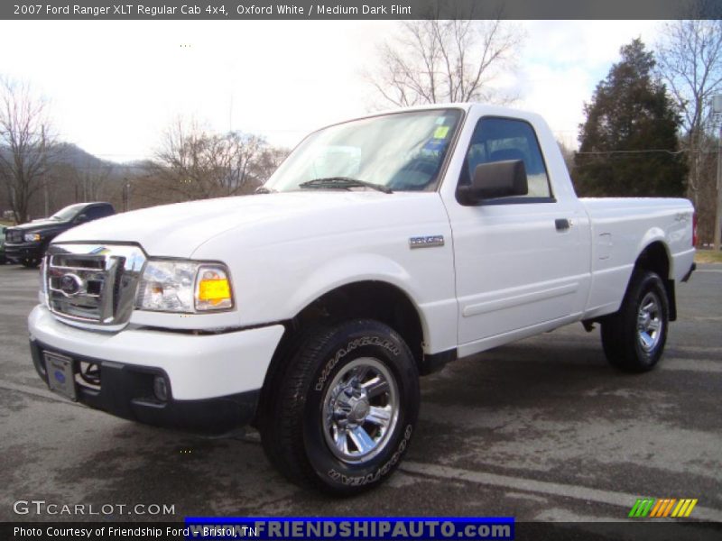 Oxford White / Medium Dark Flint 2007 Ford Ranger XLT Regular Cab 4x4