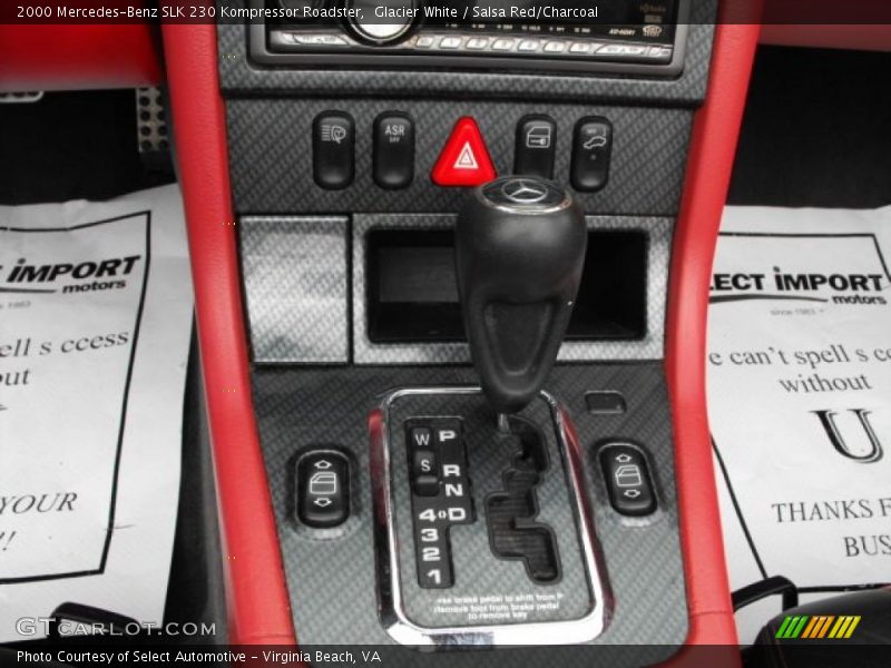 Glacier White / Salsa Red/Charcoal 2000 Mercedes-Benz SLK 230 Kompressor Roadster