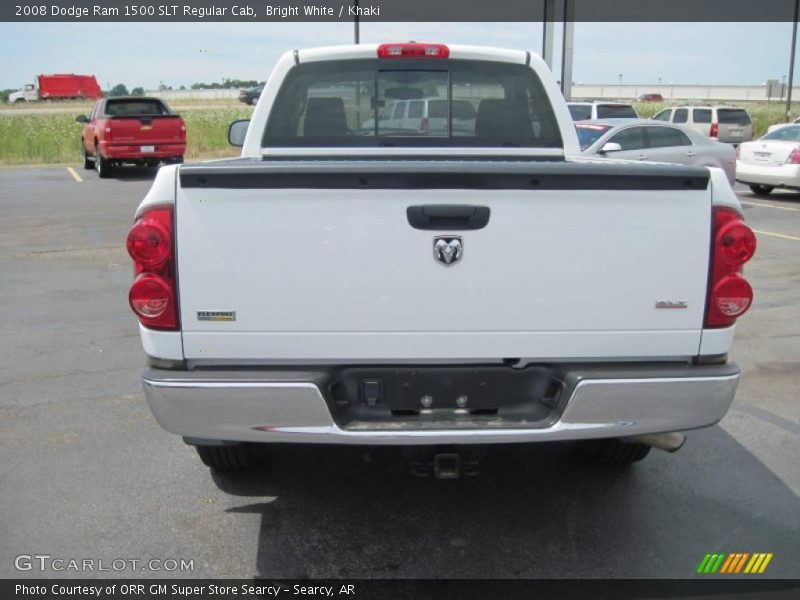 Bright White / Khaki 2008 Dodge Ram 1500 SLT Regular Cab