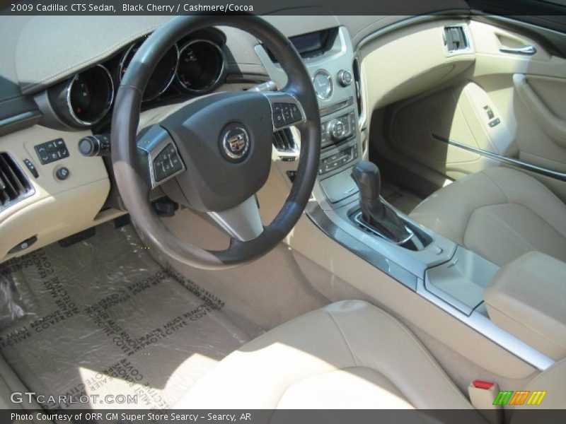 Black Cherry / Cashmere/Cocoa 2009 Cadillac CTS Sedan